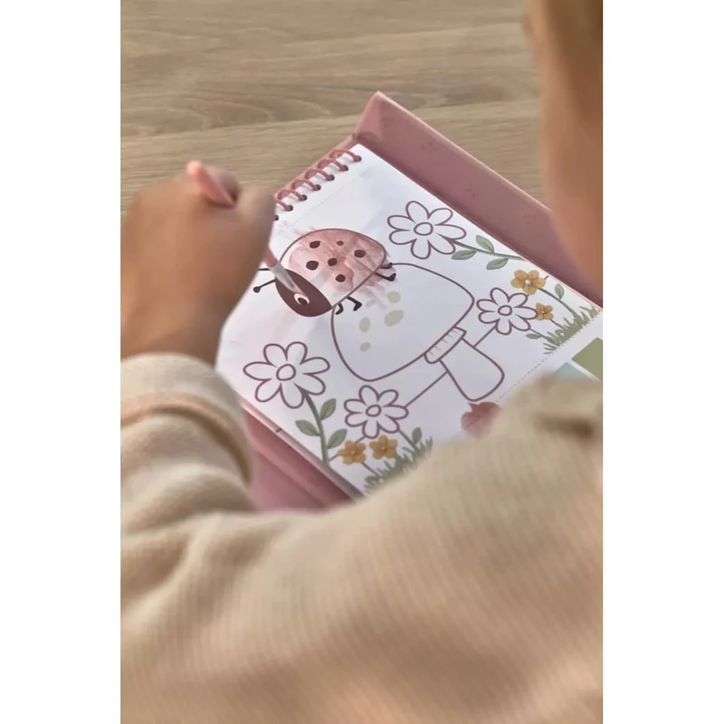 Книга для рисования акварелью и стикерами - Rosa Fairy Garden - Little Dutch 7