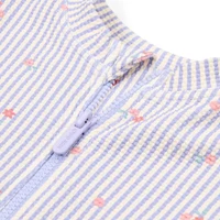 Costum de baie intreg cu maneca lunga - Dreamy Stripes - Little Dutch 62/68 3