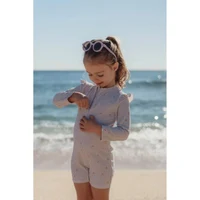 Costum de baie intreg cu maneca lunga - Dreamy Stripes - Little Dutch 62/68 5