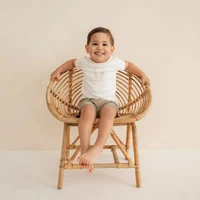 Tricou din bumbac organic - Little Goose - Walking White - Little Dutch - 50/56 3