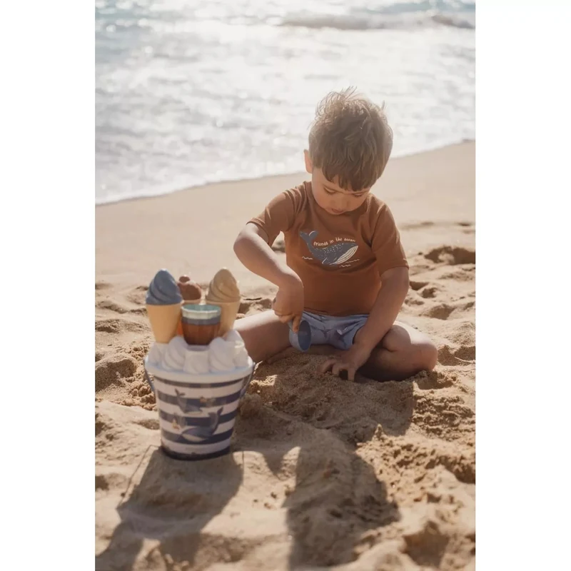 Set de jucarii pentru plaja - Forme de Inghetata - 14 piese - Ocean World - Little Dutch 3