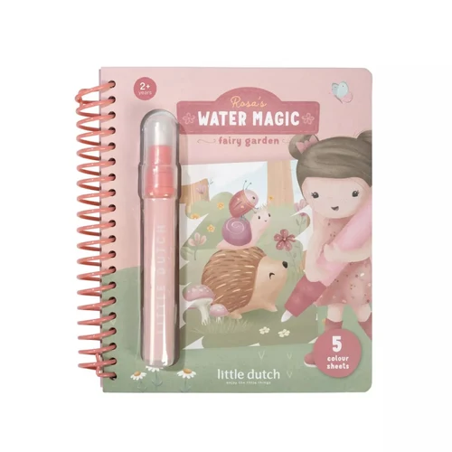 Волшебная раскраска водой - Rosa Fairy Garden - Little Dutch