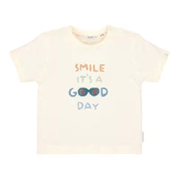 Футболка из органического хлопка - Creme - It's a Good Day - Little Dutch 86
