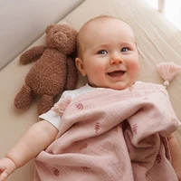 Муслиновое одеяло BabyOno, розовоеo 6