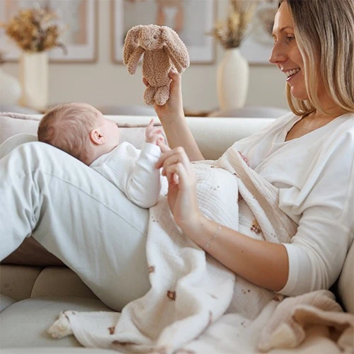Муслиновое одеяло BabyOno, бежевое 7