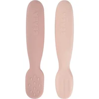 Набор из 2 силиконовых ложек Beaba Cotton Candy/Sorbet