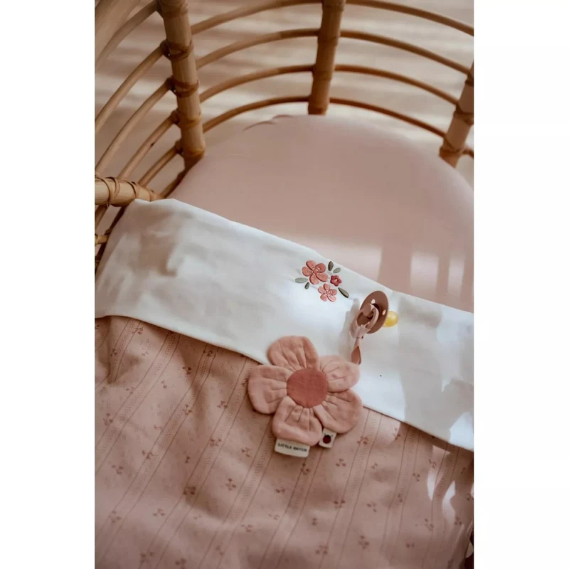 Держатель для пустышки из органического хлопка - Flower - Fairy Garden - Little Dutch 5