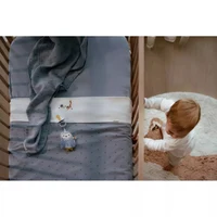 Suport pentru suzeta din bumbac organic - Owl - Forest Friends - Little Dutch 8