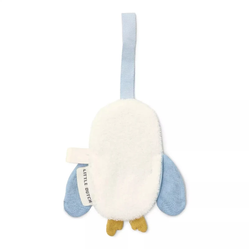 Suport pentru suzeta din bumbac organic - Owl - Forest Friends - Little Dutch 2