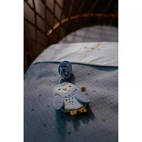 Suport pentru suzeta din bumbac organic - Owl - Forest Friends - Little Dutch 3