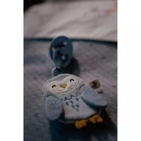 Suport pentru suzeta din bumbac organic - Owl - Forest Friends - Little Dutch 7