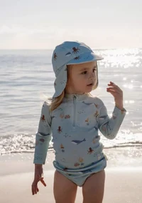 Palarie de soare cu protectie protectie UV 40+ - Ocean Friends - Little Dutch 0-12 luni 3