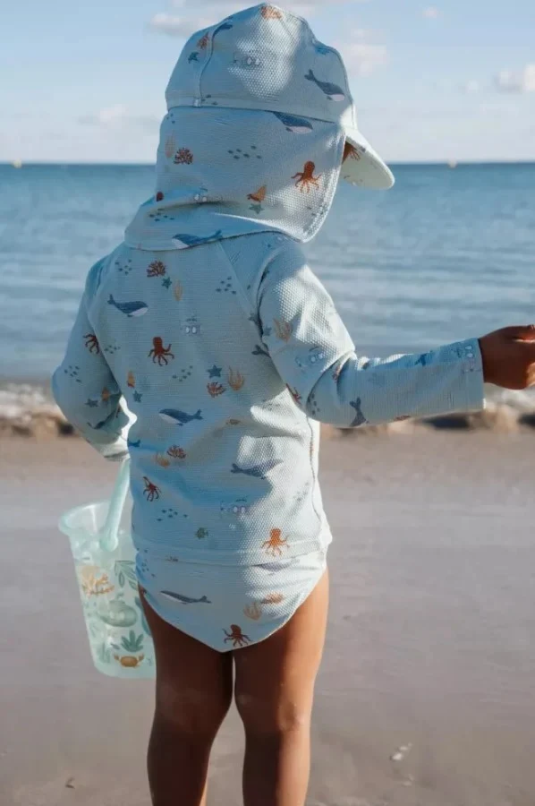 Palarie de soare cu protectie protectie UV 40+ - Ocean Friends - Little Dutch 0-12 luni 4