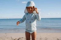Palarie de soare cu protectie protectie UV 40+ - Ocean Friends - Little Dutch 1-2 ani 2
