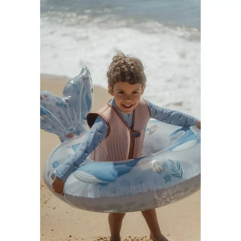 Слитный купальник с длинными рукавами и защитой UV 40+ - Ocean Splash - Little Dutch 62/68 5