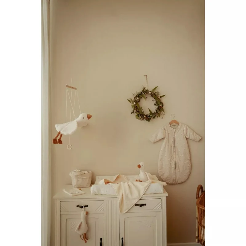 Husa din bumbac organic pentru salteluta de infasat - Moon and Stars - Little Dutch 2