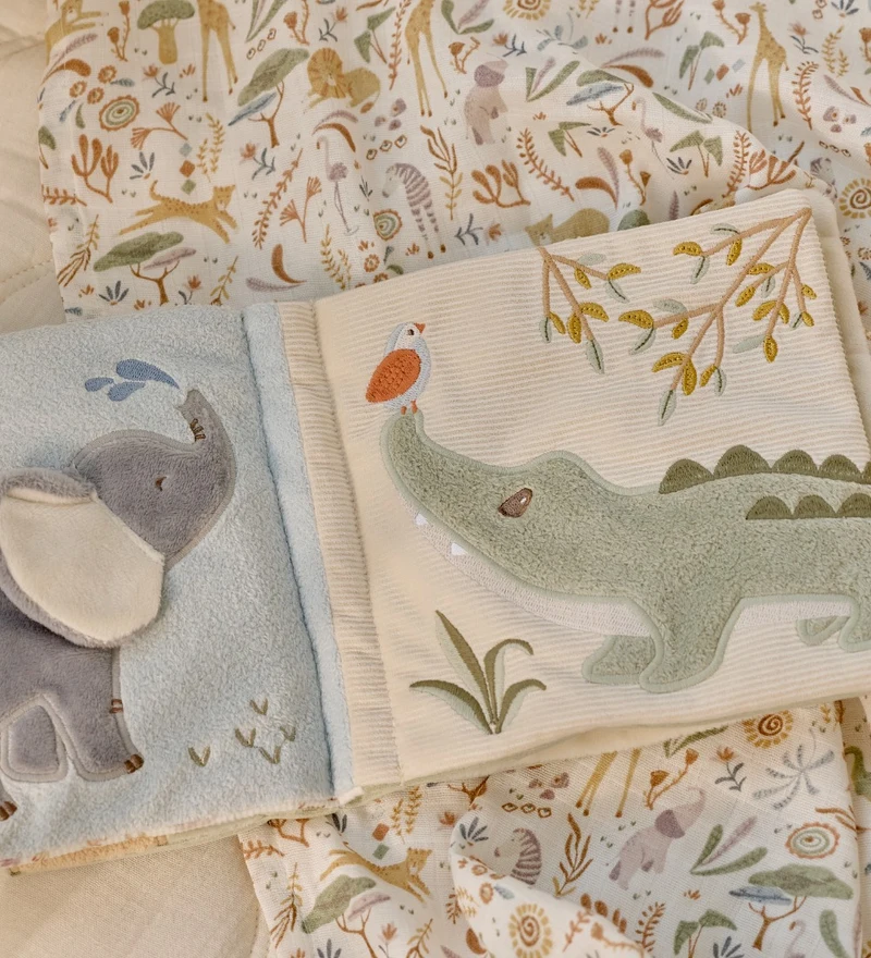 Сенсорная книга - Safari Friends - Little Dutch 3