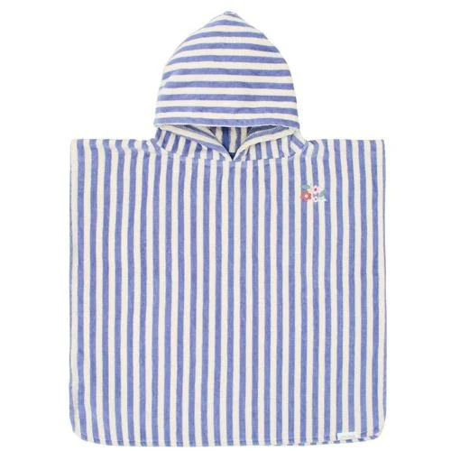 Хлопковое пончо - Dreamy Purple Stripe - Little Dutch