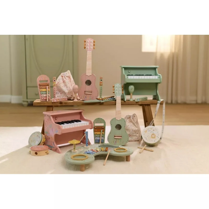 Барабан - музыкальный инструмент - Green - Safari Friends - Little Dutch 6