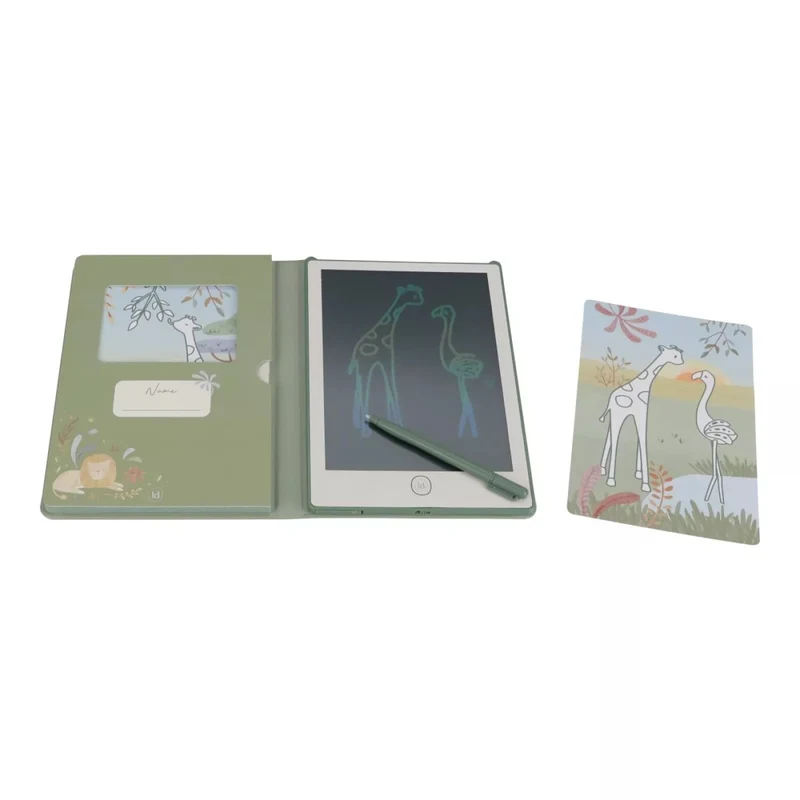 Волшебный планшет для рисования - Safari Friends - Green - Little Dutch 2