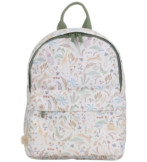 Детский рюкзак - Safari Friends - 29 см - White - Little Dutch