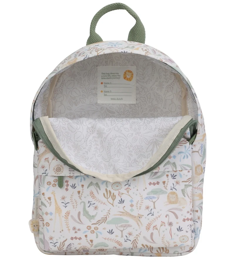 Детский рюкзак - Safari Friends - 29 см - White - Little Dutch 2