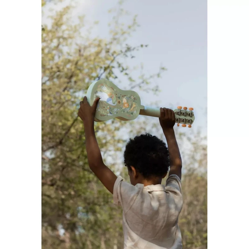 Chitara din lemn FSC - Green - Safari Friends - Little Dutch 7
