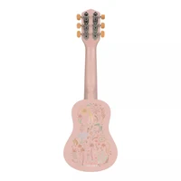 Chitara din lemn FSC - Pink - Safari Friends - Little Dutch 2