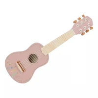 Chitara din lemn FSC - Pink - Safari Friends - Little Dutch 3