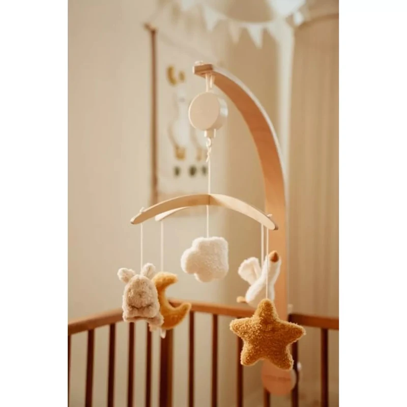 Деревянный музыкальный мобиль - Newborn Naturals - Little Dutch 5