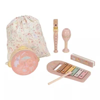 Набор деревянных музыкальных инструментов FSC - Pink - Safari Friends - Little Dutch