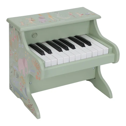 Pianina din lemn FSC - Green - Safari Friends - Little Dutch