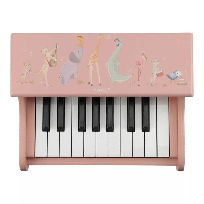 Деревянное пианино FSC - Pink - Safari Friends - Little Dutch 3