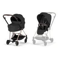 Carucior Cybex Mios 2 in 1 editia Platinum 2026 Sepia Black cadru rose gold