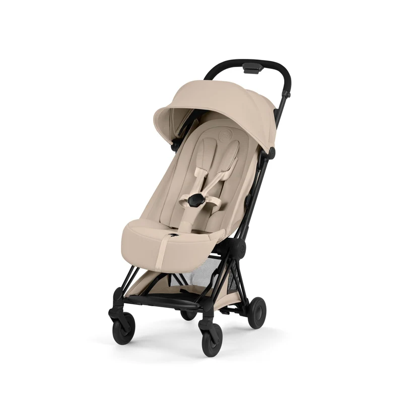 Carucior 2 in 1 Cybex Coya colectia Platinum 2026 Cozy Beige cadru Matt Black 2
