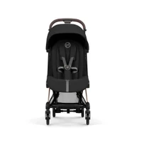 Carucior 2 in 1 Cybex Coya colectia Platinum 2026 Sepia Black cadru Rose Gold 2