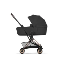 Carucior 2 in 1 Cybex Coya colectia Platinum 2026 Sepia Black cadru Rose Gold 5