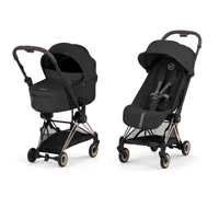 Cybex Carucior ultracompact Coya Platinum 2026 Rosegold colectia Sepia black