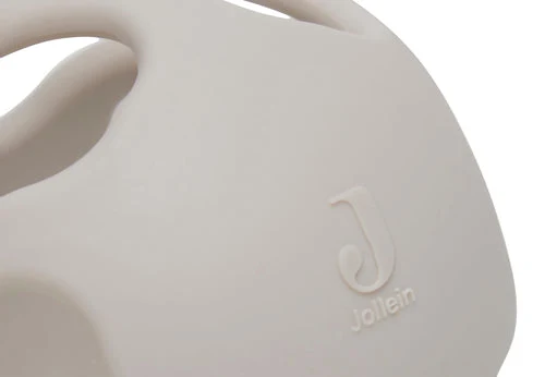 Jucarie pentru dentite din silicon, Minge Ø 9,5cm Nougat, Jollein 3