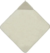Prosop cu gluga Jollein Soft Waves Olive Green, 75x75cm