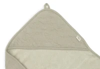 Prosop cu gluga Jollein Soft Waves Olive Green, 75x75cm 2
