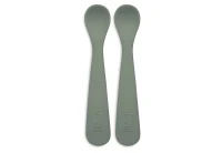 Set lingurite din silicon Ash Green (2buc) Jollein
