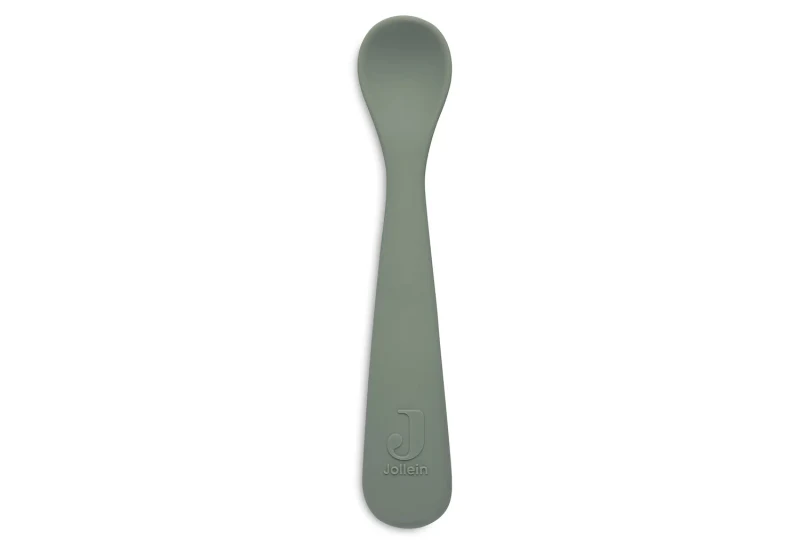 Set lingurite din silicon Ash Green (2buc) Jollein 2