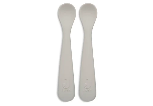 Set lingurite din silicon Nougat (2buc) Jollein