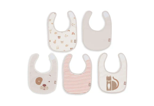 Baveta Jersey Impermeabila Animal Friends (5 buc), Jollein 2