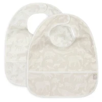 Baveta Impermeabil Animals Nougat (2pack) Jollein
