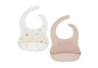 Baveta Silicon Lovely Birds 2 buc, Jollein