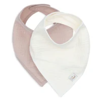 Baveta Bandană Muselin Wild Rose/Oatmeal (2 buc), Jollein