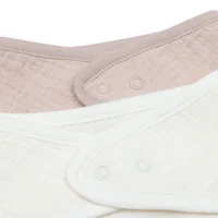 Baveta Bandană Muselin Wild Rose/Oatmeal (2 buc), Jollein 4