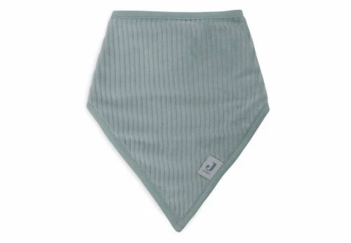 Baveta Bandană Velvet Rib Sea Green/Ivory (2 buc), Jollein 2